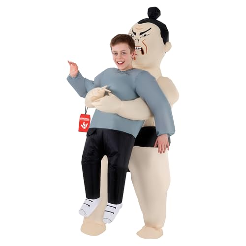 Morph Sumo Wrestler Inflatable Costume Kids, Inflatable Sumo Wrestler Costume, Blow Up Costumes for Kids