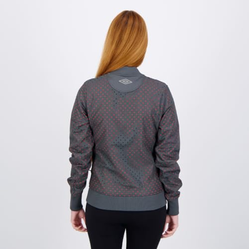 Jaqueta Umbro Sports Astoria Feminina Laranja e Cinza