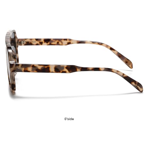 LASPOR Retro Square Aviator Sunglasses for Women Men Vintage Trendy Rectangle Sunglasses 70s Shades3