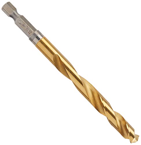 Milwaukee Electric Tool 48-89-4619 Twist Impact Drill Bit, 11/32" Diameter X 4.57" L, 2-13/16 ", 1/4" Hex Shank, 135 Degree #TOP11