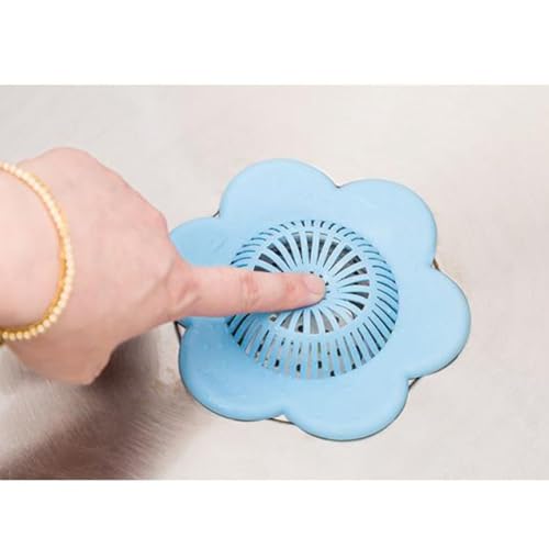 Colador para fregadero de cocina en PVC ajustable azul miniatura 6