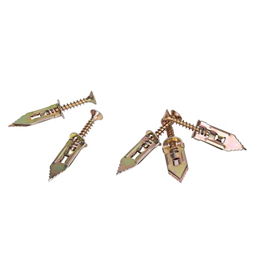 Image of Wall Anchors, Durable Simple Carbon Steel Hole Free Self Drilling Drywall Anchors Reasonable for Shelf
