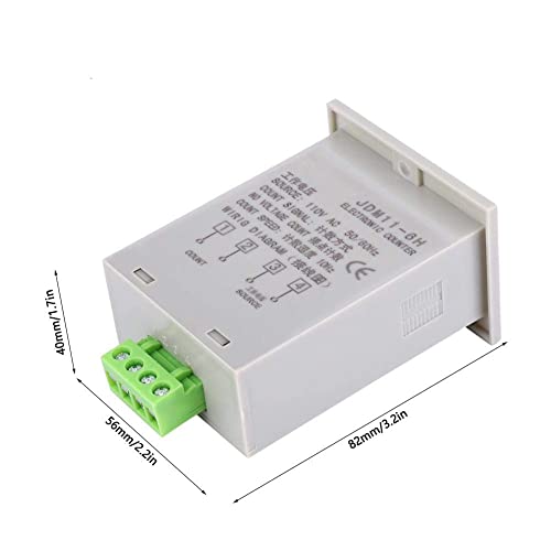 Image of 6 Digits Electronic Counter, 0-999999 Counting Range LED Digital Display Counter Relay No Voltage Counter (AC /DC110V)