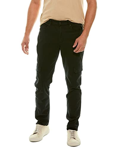 HUDSON Jeans Mens Ace Cargo Renato Cargo Black Skinny Leg Jean, 34, Black