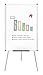Produktbild VIZ-PRO Flipchart-Ständer-Whiteboard, Magnetisches Tragbares Trocken abwischbares Brett 90 x 60 cm, Dreibein-Whiteboard Höhenverstellbar