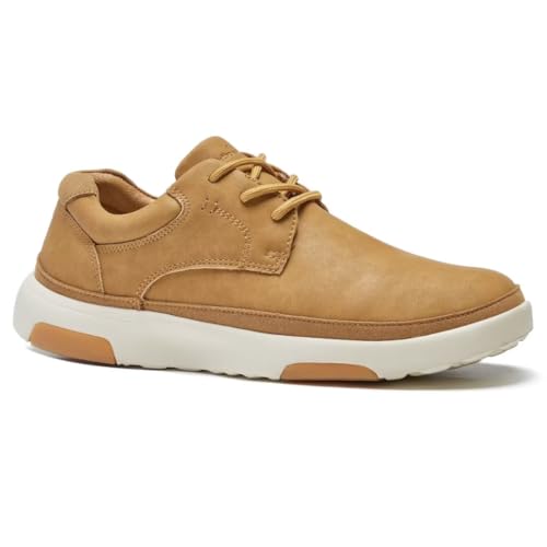 Mens Orthopedic Oxford Dress Walking Shoes: Supportive Sneakers for Foot Pain Relief, High Arch, Orthotics Shoes with Lace Up for Wedding Size Brown 11