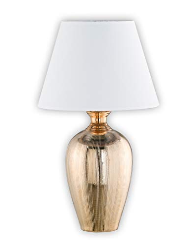 Preisvergleich Produktbild Fischer&Honsel Belly Tischleuchte, Keramik, 40 W, goldfarben