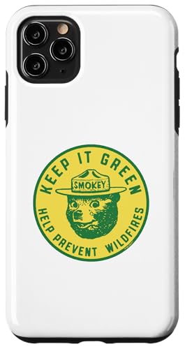 Keep It Green! Help Prevent Wildfires Vintage Smokey Bear X}zP[X iPhone 11 Pro Max p