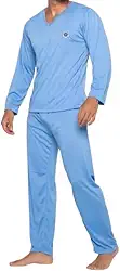 Pijama Masculino Adulto Longo Simples Conjunto Manga Longa