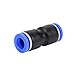 ERYUE Pneumatic Push In Fittings Air Valve Water Hose Pipe Connector Joiner High Pressure Resistance No Air Leakage for Industrial Automatic 5 Pcs