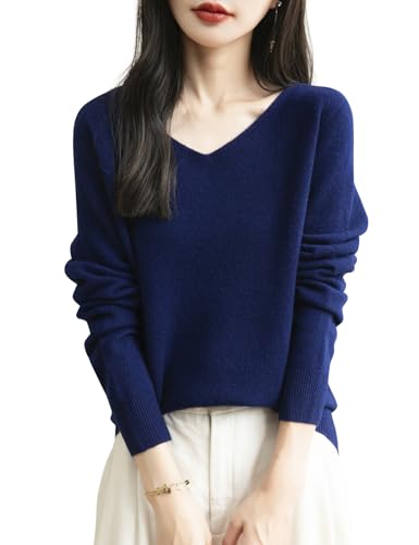 Chanyarn Maglione da Donna 100% Lana Merino con...