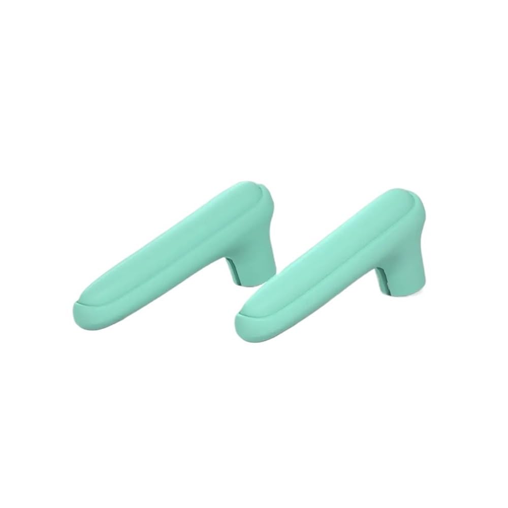 TIANSHENGQI 2PCS Bedroom Baby Safety Household Anti-Collision Wall Protector Door Knob Cover Silicone Handle Sleeve(Green)