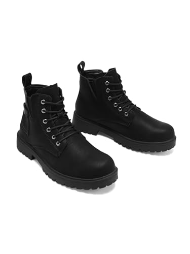 RiverValley Mens Boots Fashion Casual Motorcycle Boot Hiking Chukka Boots for Men3