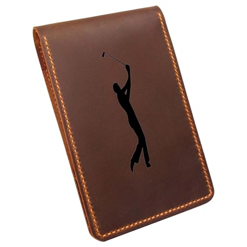 Leather Golf Scorecard & Yardage Book Holder, Personalized Golf Gift, Yardage Book Holder, Gifts for...