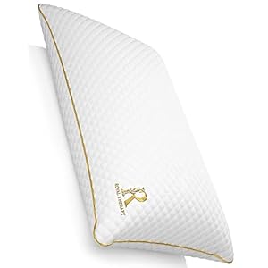 Royal Therapy King Size Pillow, Memory Foam Pillow, Adjustable Shredded Memory Foam Pillows King for Side Sleepers, Pillow for Neck & Shoulder, Bed Pillow, Bed Pillow, Firm Pillow, Sleeping Pillow