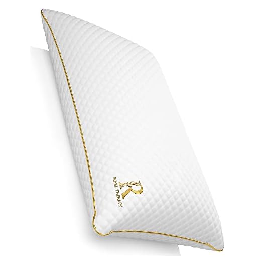 ROYAL THERAPY Queen Memory Foam Pillow,Bamboo-Adjustable Shredded Odor-Free Pillow for Neck & Shoulder Pain Relief, Support for Back, Stomach, Side Sleepers, Orthopedic Contour Pillow, CertiPUR-US