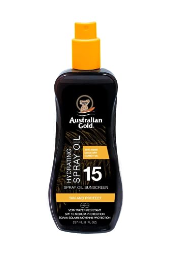Australian Gold Sunscreen Spf15 Spray Oil Hydrating Formula 237 Ml