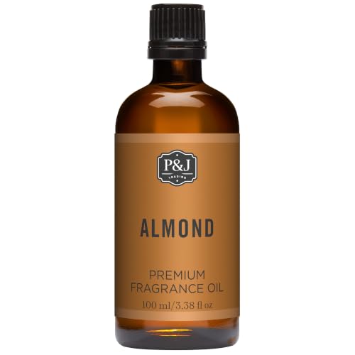 Image of P&J Trading - Almond Scented Oil 100ml - Fragrance Oil for Candle Making, Soap Making, Diffuser Oils