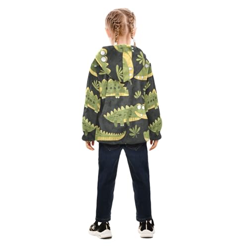 GuoChe Cartoon Safari Crocodiles_4 Toddler Sherpa Jacket4
