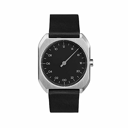 Montre bracelet Mixte Slow Mo 06 cuir noir pour ralentir le rythme