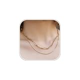 [ASERIO] ネックレス レディース 2本 18金 メッキ ステンレス 金属アレルギー対応 2連 スクエアチェーン スネークチェーン 2点セット ゴールド シルバー ピンクゴールド シンプル 日常 誕生日プレゼント