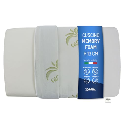 Baldiflex, Kissen aus Memory Foam, Typ Seifenschale, Futter aus Aloe Vera