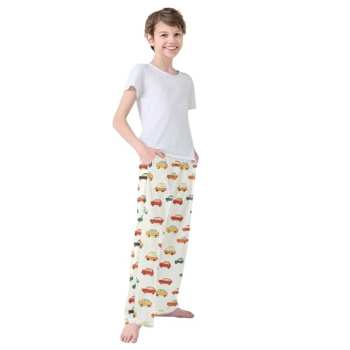 Pajama Bottoms, Pajamas Pant Cartoon Car Lounge Wear Casual Colorful Sleep Long Pants Soft Pjs Sleepwear 7