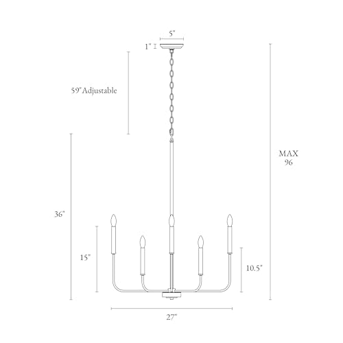LALUZ-Champagne-Antique-Gold-Chandelier-8-Light-Modern-Farmhouse-Dining-Room-Chandelier-Over-Table-27-Aged-Brass-Chandeliers-Hanging-Light-Fixture-for-Dining-Room-Living-Room-Bedrooms-Foyer