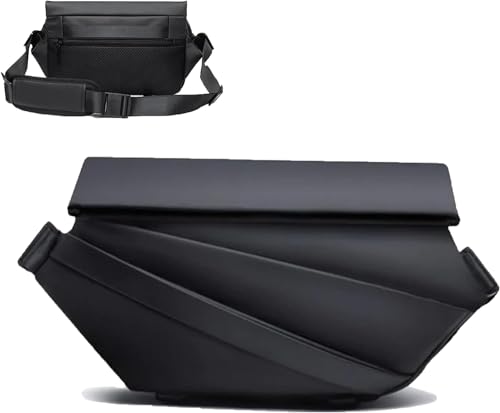 YODAOLI Obsidian sling bag, radiant urban sling bag for wome or man