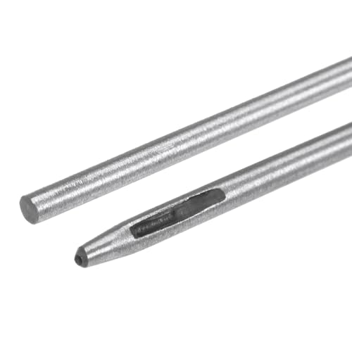 QUARKZMAN 2 Stück Hohlstanze Leder 1mm Runde Lochstanze Werkzeug für Gürtelstanzer Kohlenstoffstahl Einzelstanze für Uhrenarmband Schneiden Lederhandwerk Gummi Papier KunstWeichmaterial