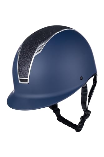 Casque d'équitation HKM rouge foncé noir 57-59 cm pour la protection des cavaliers adultes