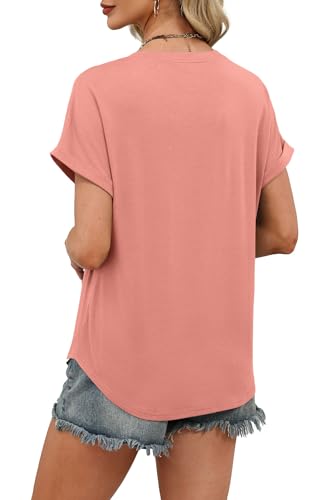 Image of WIHOLL Womens Blouses Spring Tops Short Sleeve Shirts Dressy Casual Summer Vacation Fashion Clothing 2026
