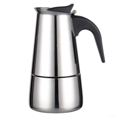 Caffettiera in acciaio inox, 2469 tazze, progettata per fornelli a induzione e a fuoco (200 ml)