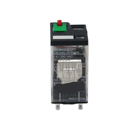 Relé intermedio RXM4AB2P7 de 220V CA con 4 contactos conmutados y 6A 3