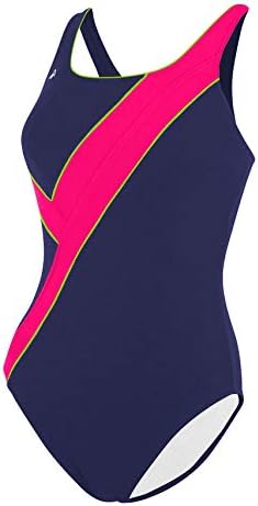 Aqua Sphere Carline Body Shape Back,Navy Blue/Coral (461),30