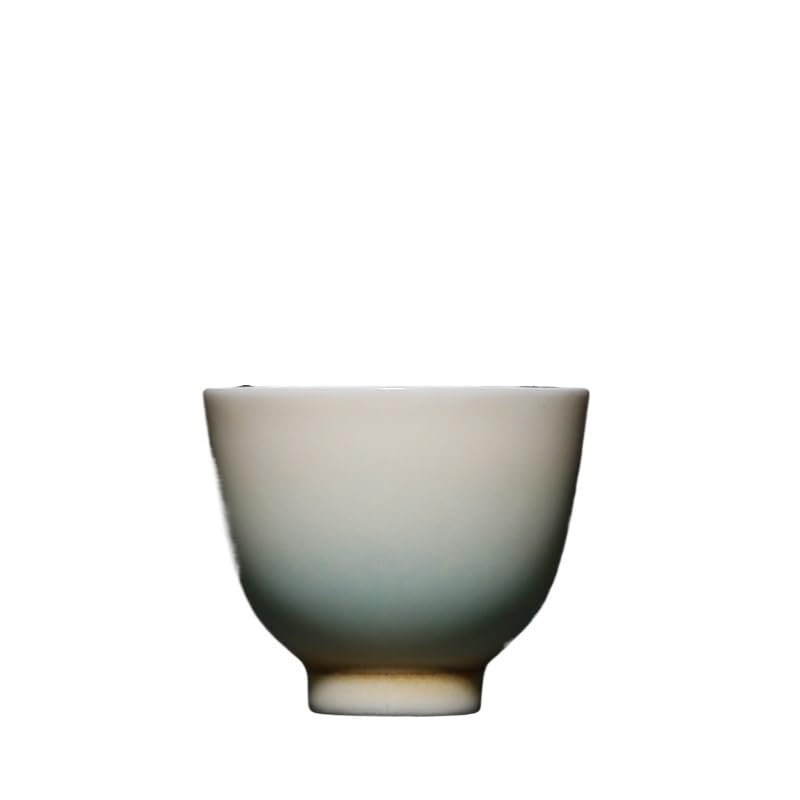 Tazas de té chino Matcha, taza de café de viaje, taza de café de cerámica verde, juego de té Kung Fu, taza de té simple para el hogar, juego de té de una sola taza, taza infusora de té (A)