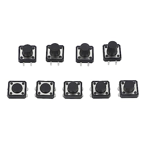 Botón táctil micro interruptor de 12mm con 4 pines para solucionar fallos de pulsador 5