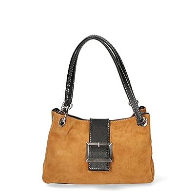 Borsa donna borsa in pelle scamosciata borsetta italiana - Cuoio