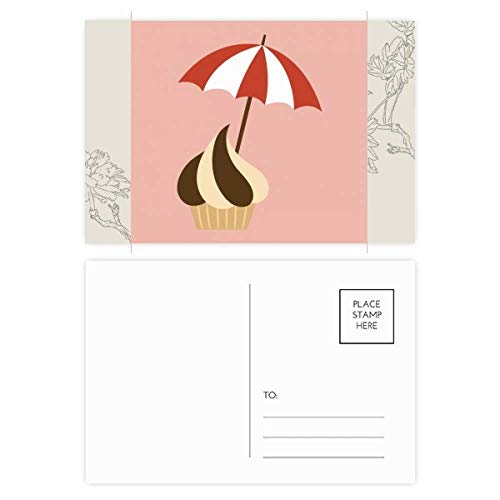 Carte postale de fleur et douceur sucrée | Coffret cadeau souvenir 20 cartes à offrir