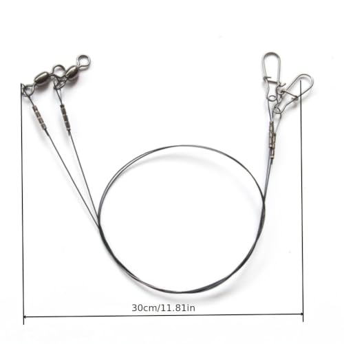 Cuerda de Pesca con Plomo de Titanium 30cm 14kg miniatura 3