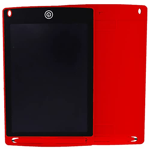 Image of LCD Writing Pad Tablet 8.5 Inch for Drawing with Stylus Pen | Digital Notepad Tab | Electronic Ewriter Teaching Educational Toys Gift for Kids Adults at Home School and Office | Colour : Red
