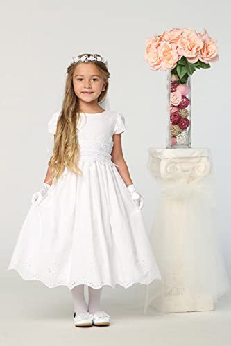 Made in USA - White Lace First Communion Dresses for Girls 7-16 - Vestidos de Primera Comunion para Niñas3