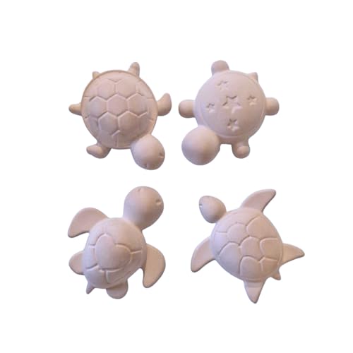 Lolydol Diffuseurs de Parfum en Plâtre Céramique, Forme Tortue, Artisanal, 4 Pièces, Diffusion Naturelle sans Électricité Fabriqué en France - Décoration Maison,...