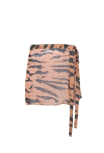 ADRIANA DEGREAS X Sabine Getty, Side-Tie Silk Mini Skirt, S, Unique