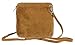 Girly HandBags Genuine Suede Cross Body Shoulder Bag Light Tan