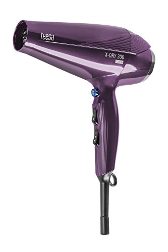 Krüger & Matz tsa0512 teesa Sèche-cheveux x-Dry 300 2200 W, fonction ionique, 3 niveaux de température et 2 vitesses, touche air froid, Violet