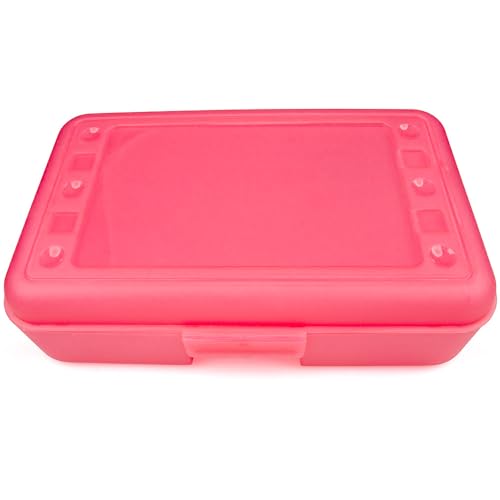 Image of Craft County Solid Color Pencil Box - Store All Your Art Supplies in 1 Convenient Location - 12 Vibrant Colors to Choose From