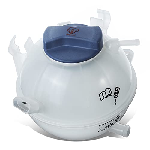 Auto Dynasty VW3014104 Factory Style Car Coolant Overflow Reservoir Tank with Cap Compatible with Audi A3 TT VW Beetle Eos Golf GTI Jetta Passat Rabbit.