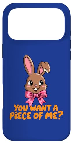 Chocolate Bunny Do You Want Piece of Me �ʔ����C�[�X�^�[���r�b�g �X�}�z�P�[�X iPhone 17 Pro Max �p