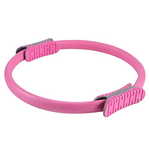 WELLDER Super Grip Ring Cirkel Magiska Yoga Pilates Fitness Gym Ring Svart eller Rosa Män Kvinnor 37CM (Rosa)